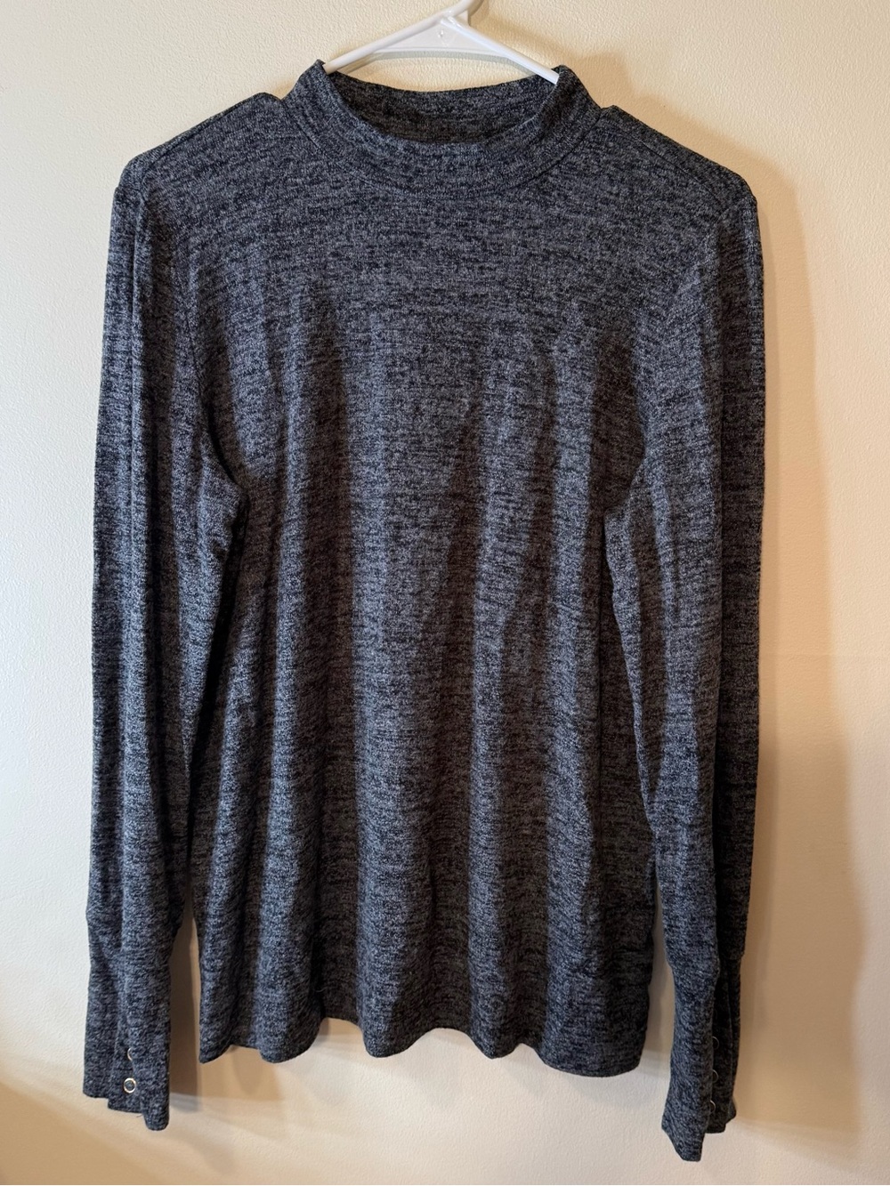 Rafaella Charcoal Gray Women’s Turtleneck Top